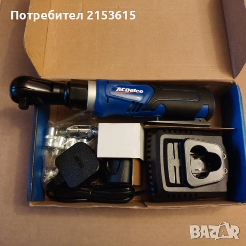ACDelco G12 12V Li-Ion 3/8 тресчотка Cordless Ratchet Wrench Kit + Socket Set, снимка 4 - Други инструменти - 54841487