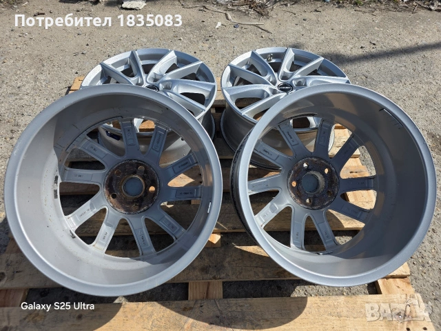 Лети джанти 17ки 5х108 Borbet, снимка 9 - Гуми и джанти - 54256867