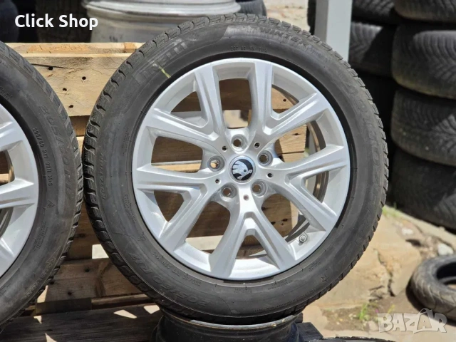 5х112 17 Джанти Skoda Octavia SuperB 5x112 Шкода Супърб Октавиа, снимка 3 - Гуми и джанти - 54838369
