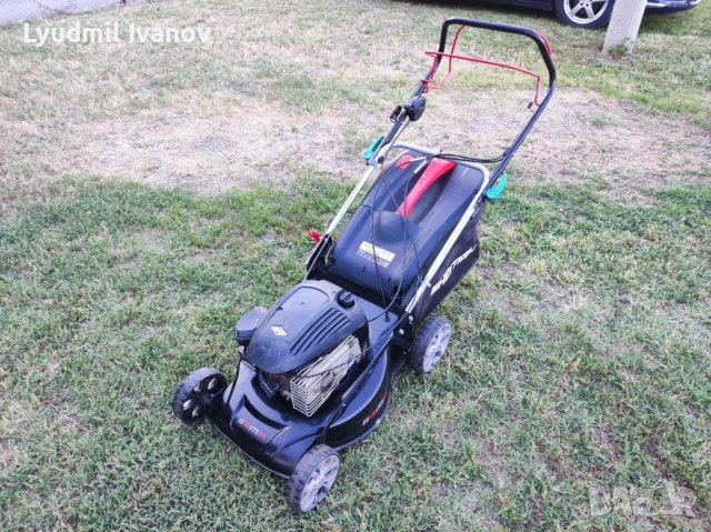 Бензинова самоходна косачка с кош Hemak BriggsStratton 146cc 3кс 4t 46см 27кг 2021г, снимка 2 - Градинска техника - 54854887