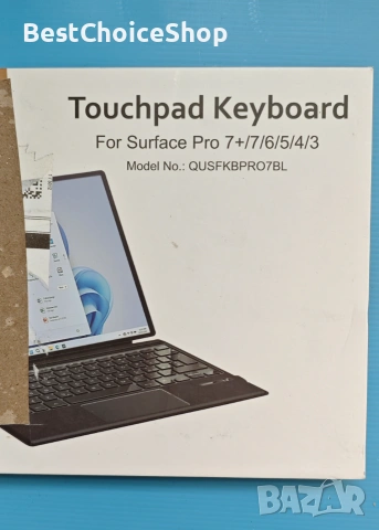 Qulose Surface Pro клавиатура за Microsoft Surface Pro7 Plus/Pro 7/Pro 6/Pro 5/Pro 4/Pro 3, безжична, снимка 5 - Аксесоари за Apple - 54966953