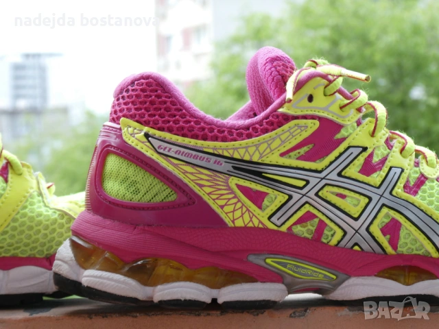 продавам дамски маратонки asics nimbus 16 в жълто,номер 36, снимка 2 - Маратонки - 54500935