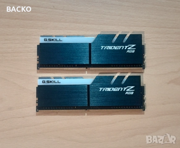 Рам памет G.SKIL TRIDENTZ RGB DDR4  16Gb (2x8Gb) 3200MHz, снимка 2 - RAM памет - 54005213
