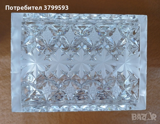 Две кристални кутии за цигари-пепелници, снимка 8 - Декорация за дома - 54667556