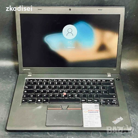 Лаптоп LENOVO T460 15,6 Инча