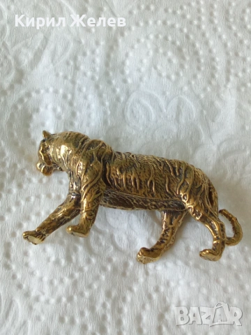 Бронзова фигурка на тигър 54400, снимка 2 - Колекции - 54170917