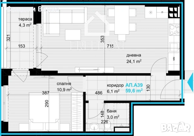 Продава 2-СТАЕН - град Варна, Аспарухово, снимка 2 - Апартаменти - 55285604