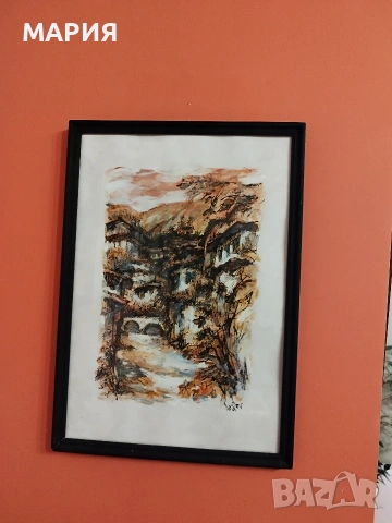 Оригинална картина от Крум Костов, снимка 3 - Антикварни и старинни предмети - 54210948