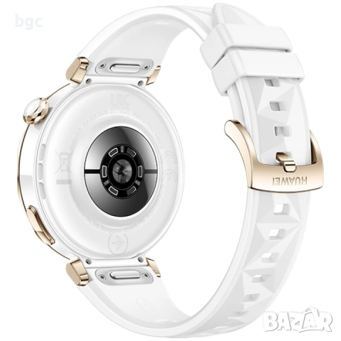 ЧИСТО НОВ Huawei Watch GT 5 Pro (42mm, Бял / White Rubber) – Пълен комплект, снимка 6 - Смарт часовници - 55286477