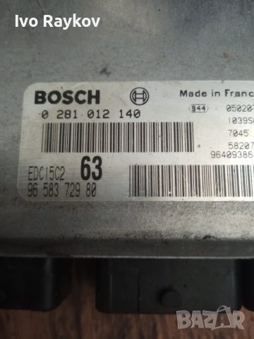 компютър , ECU , PEUGEOT 307 2.0 HDI , 0281012140 , 9658372980, снимка 3 - Части - 54885192