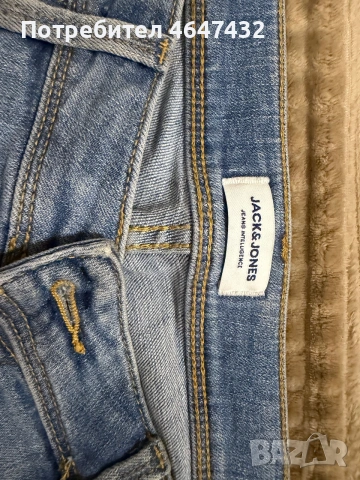 Jack & Jones мъжки дънкови къси панталони – светлосин деним, снимка 3 - Къси панталони - 55241001