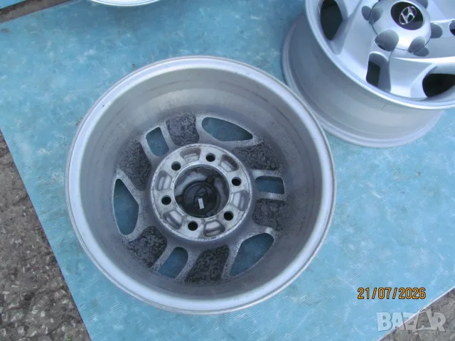 Оригинални Алуминиеви джанти за Hyundai Terracan  6 x 139,7mm ,централен отвор 106,1 mm , ET 25 ,7J , снимка 7 - Гуми и джанти - 55395621