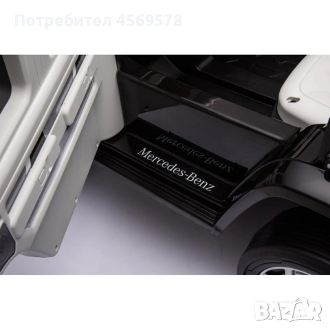 🚙 Акумулаторен джип Mercedes EQG Electric G-Class 12V с отварящи се врати меки гуми 4x4⚫️, снимка 13 - Електрически играчки - 55051280