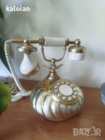 Старинен стационарен телефон Telcer Telefonia, изработен по поръчка в Италия , снимка 6 - Стационарни телефони и факсове - 55593114