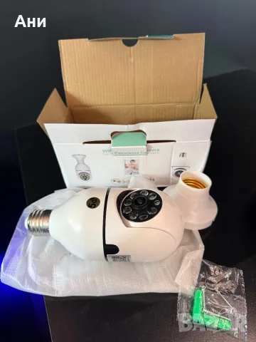 Камера крушка с Wifi 1080P, снимка 3 - IP камери - 55504536