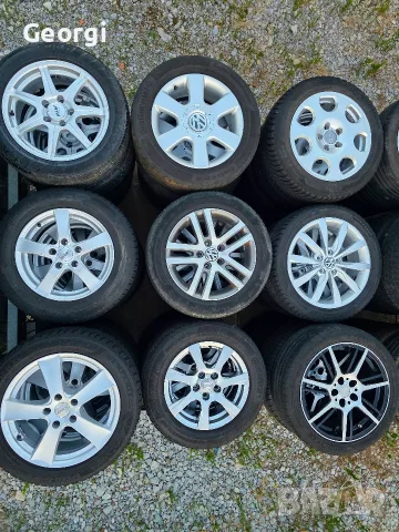 Продавам ОРИГИНАЛНИ джанти+гуми 16 ' цола 5x112 AUDI A4,a6 7,J ET45 централен отвор 57,1, снимка 14 - Гуми и джанти - 55468122