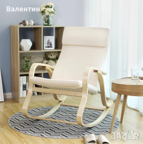 Люлеещ се градински фотьойл, снимка 2 - Градински мебели, декорация  - 54659571