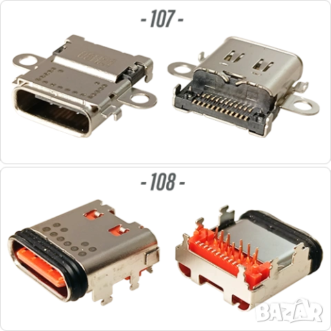 Букса конектор USB Type-C  24 pin ; Waterproof IP67-IP68, снимка 10 - Ремонт на друга електроника - 40051789
