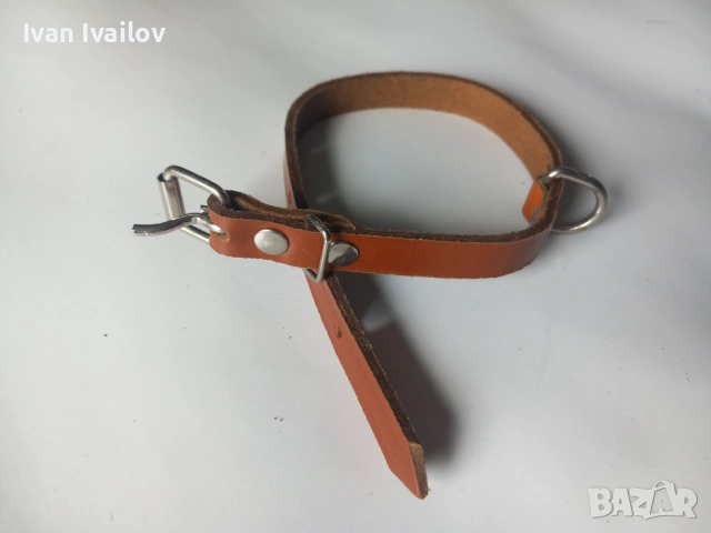 Кожени каишки 35см за малко куче или коте – 2 цвята, ширина 1.5см, снимка 5 - За кучета - 54352999
