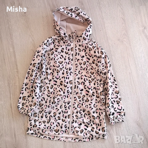 Детско преходно яке с леопардова шарка 134размер