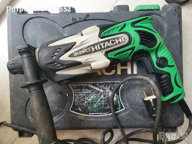 Перфоратор Hitachi Dh24pc3 800W произведен в Япония. Цената е крайна!