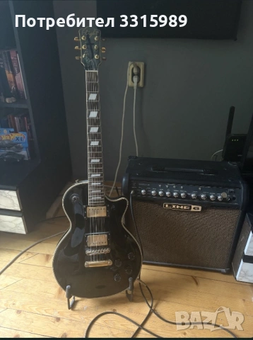 Комплект - Електрическа китара Les paul и кубе Line6, снимка 2 - Китари - 54942047