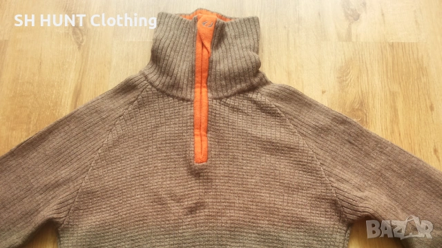 ULVANG 100% WOOL Sweater 1/2 Zip размер M за лов риболов блуза 100% Вълна - 2682, снимка 3 - Екипировка - 54755685