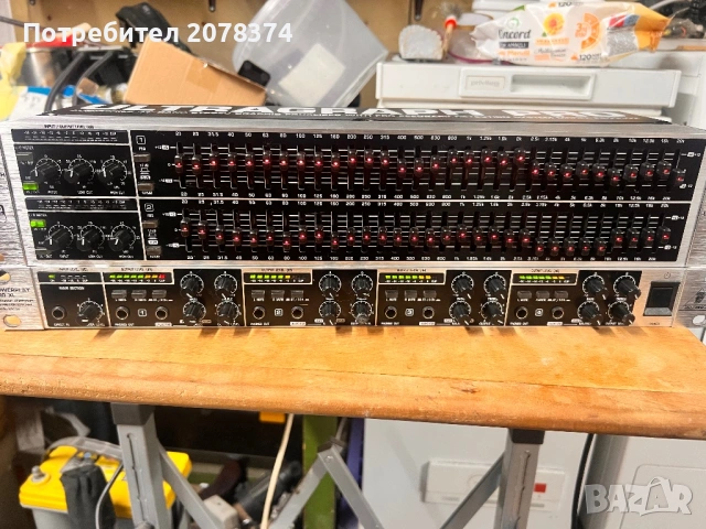 BEHRINGER ULTRAGRAPH PRO AUDIOPHILE 31-BAND STEREO GRAPHIC EQUALIZER  POWERPLAY PRO-M, снимка 5 - Ресийвъри, усилватели, смесителни пултове - 54696820