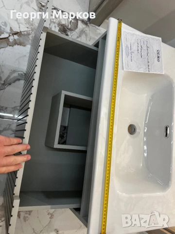 PVC шкаф с умивалник и колона Лисабон на Викард, 350 евро, снимка 7 - Шкафове - 54147697