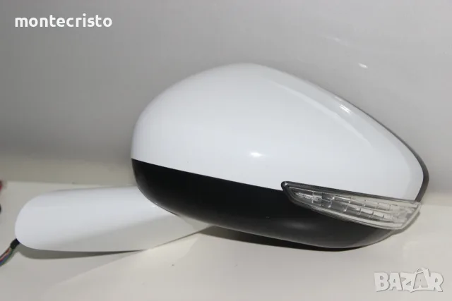 Ляво огледало Citroen C4 Spacetourer (2019-2022г.) 8 пина прибиране прибиращо Бял Бяло, снимка 3 - Части - 55626820