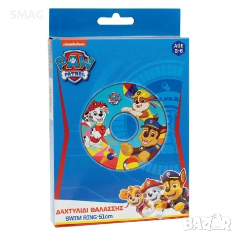 Надуваем пояс Paw Patrol винил сини тонове 3-6г Ø51см_1220925, снимка 2 - Надуваеми играчки - 54439037