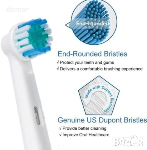 Комплект четки за електрическа четка Oral-B (съвместими глави) – 16 броя, 3D дълбоко почистване, снимка 6 - Други - 54879816