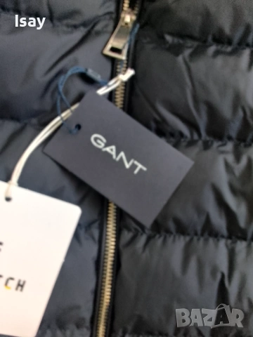 Мъжко яке GANT в тъмно син цвят 3ХЛ последен размер, снимка 7 - Якета - 54291127