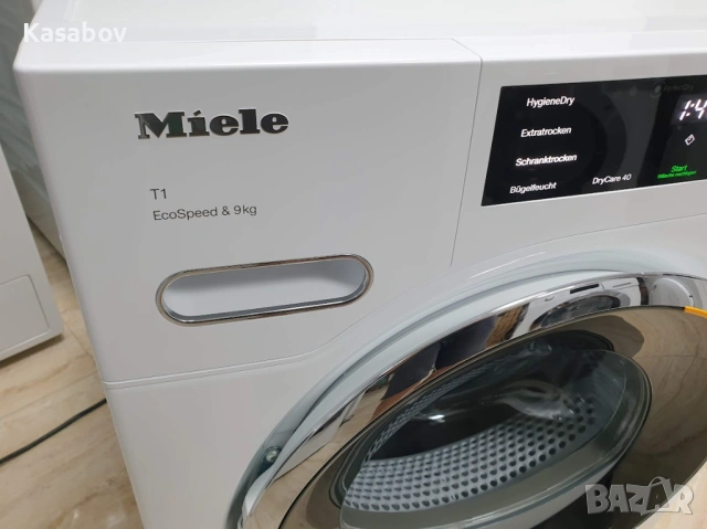 9кг Wi-Fi - Miele T1 Сушилня с Термопомпа и Аларма Миеле 12м Гаранция, снимка 2 - Сушилни - 54772791