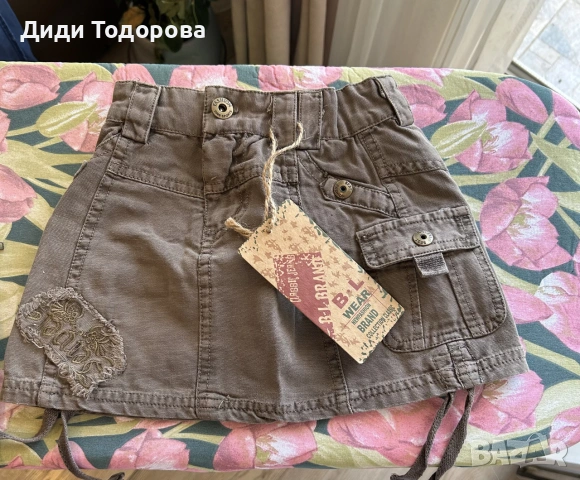 Нови спортно-елегантни памучни поли с етикети B.L. Wear - Карго стил, снимка 2 - Поли - 55160467