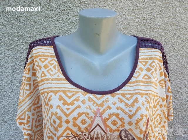 4XL/5XL  Нова  блуза Laura Torelli , снимка 2 - Туники - 55270114