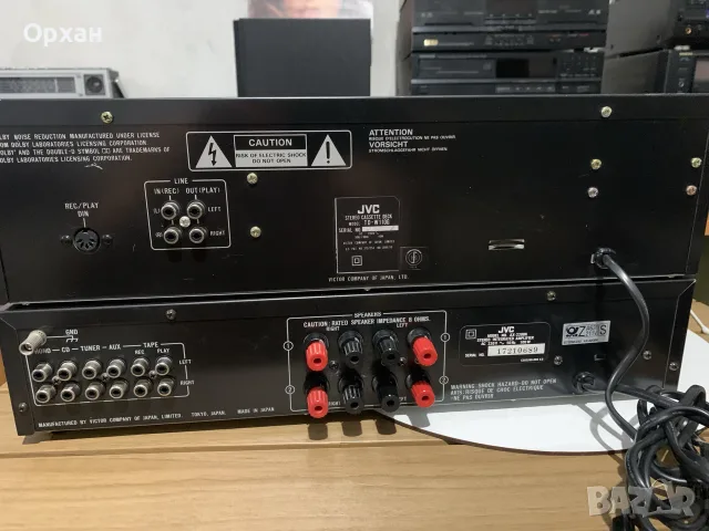 Стерео система JVC: Усилвател AX-220 Dynamic Super-A + Касетен дек TD-W, снимка 3 - Аудиосистеми - 55684530