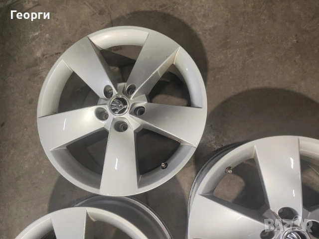 4бр.алуминиева джанта 17цола за Skooda 5x112, снимка 4 - Гуми и джанти - 53240215