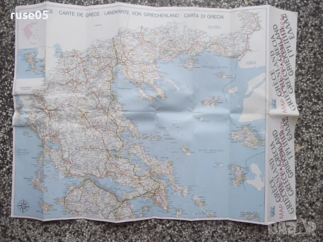 Карта "Map carte - Grèce", снимка 3 - Други - 54881027