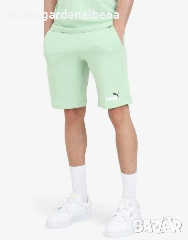 PUMA Essentials+ 2 Color Logo мъжки къси панталони зелени спорт