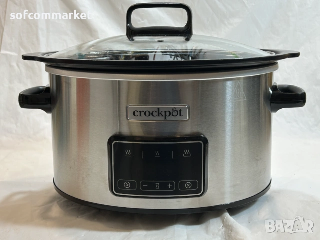 ЧИСТО НОВ Crock-Pot Sizzle & Stew 3.5L – уред за бавно готвене + ГАРАНЦИЯ, снимка 2 - Мултикукъри - 54631688