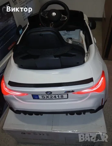 ПРОМО Акумулаторна кола BMW M4 с меки гуми , кожен салон , 12V, снимка 9 - Коли, камиони, мотори, писти - 55406988