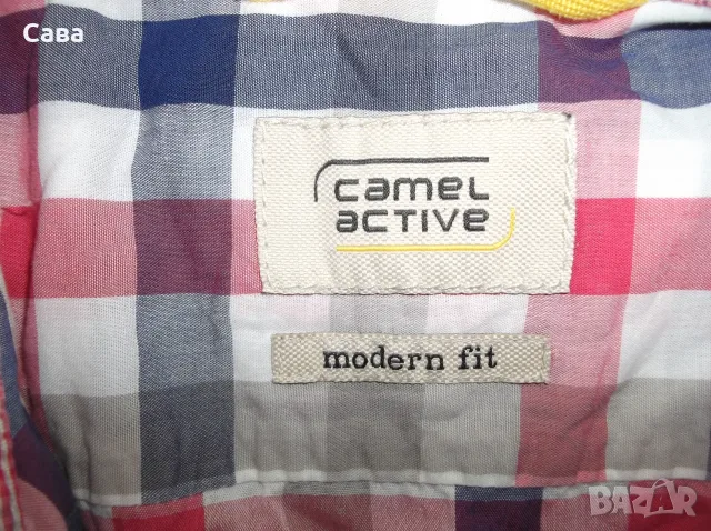 Ризи CAMEL  мъжки,ХЛ  /оранж,розова,каре/, снимка 9 - Ризи - 47221796