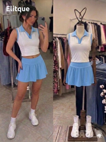 дамски комплект топ и пола 