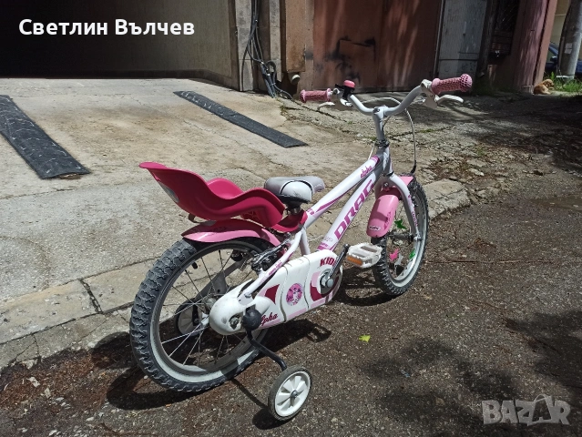 детско колело 16 цола drag за момиче, снимка 3 - Велосипеди - 54580812