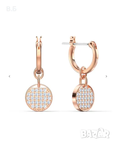 Обеци Swarovski, снимка 6 - Обеци - 55702620