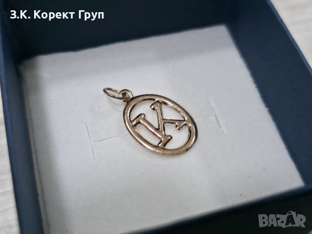 Златна висулка "К" 14К 585 / 0,16 гр.