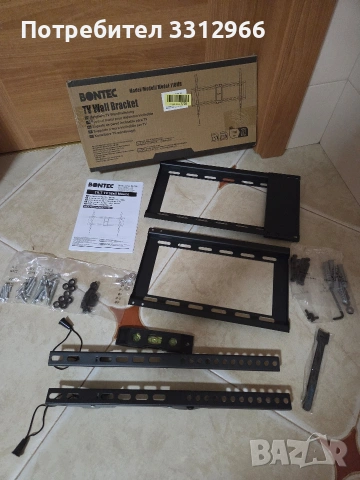 Накланяща се стойка за телевизор BONTEC TV Wall Bracket (Модел: 118MB)., снимка 2 - Стойки, 3D очила, аксесоари - 54946120