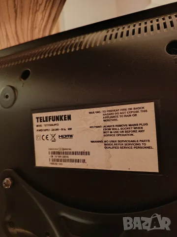 Телевизор Telefunken 32 инча, Smart ,със стойка за стена, снимка 5 - Телевизори - 55649036