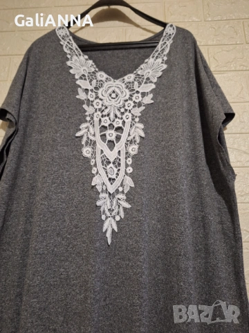 СТРАХОТНА ДЪЛГА РОКЛЯ 3XL-4XL, снимка 3 - Рокли - 54496826
